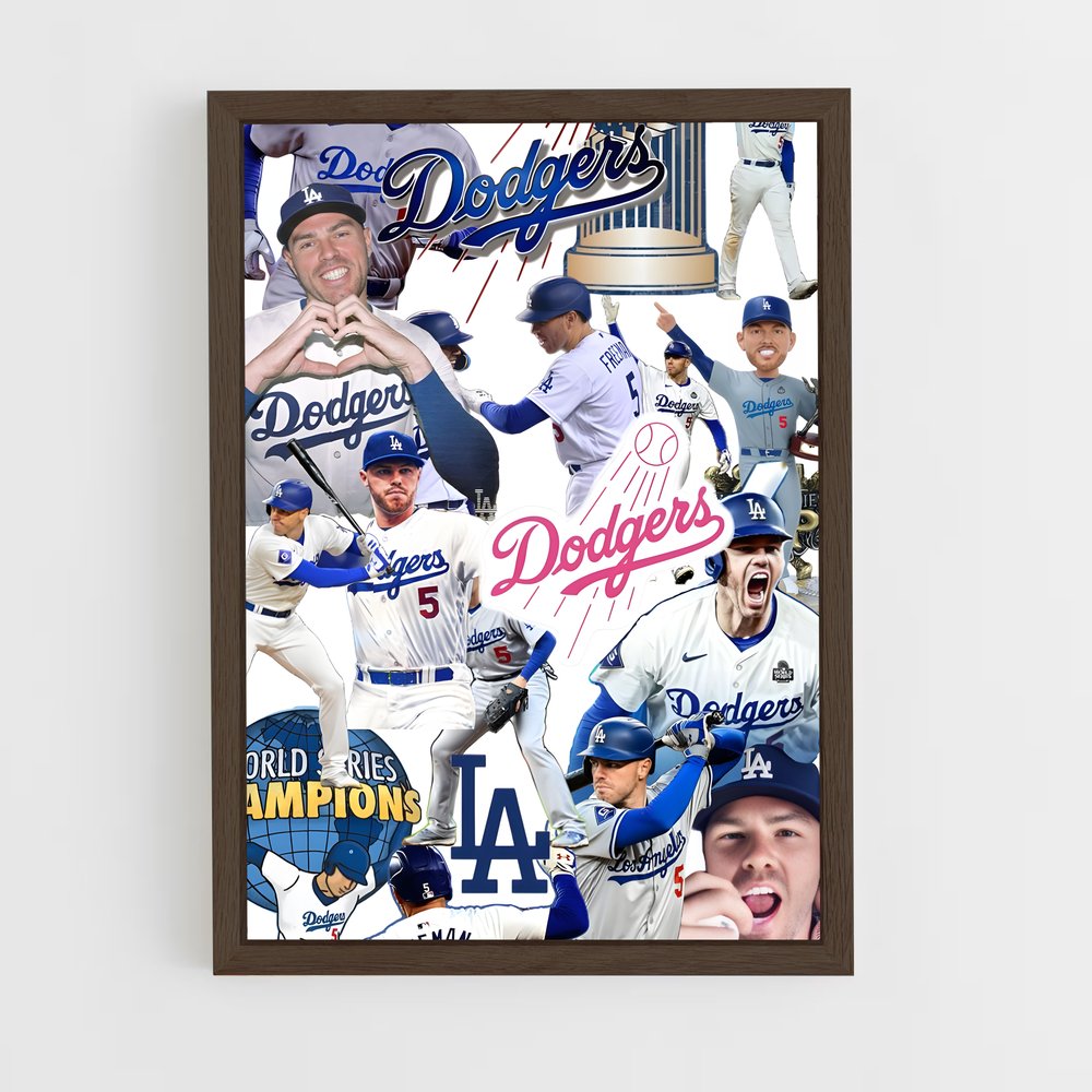 Poster Team Spirit Dodgers – affiche Baseball (vue 5)